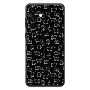 Чехол на тематику: Коты для Samsung Galaxy A57 (Котики на черном)