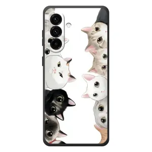 Силиконовый чехол с котиком для Samsung Galaxy A57 (Коты)