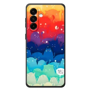 Силиконовый чехол с котиком для Samsung Galaxy A57 (Mew)