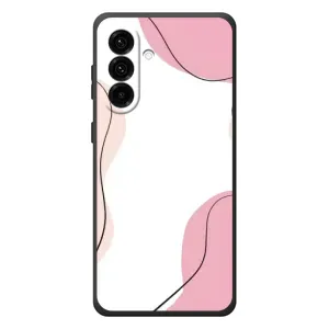 Чохол квітковий дизайн для Samsung Galaxy A57 (Рожевий фон)
