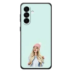Силіконовый Чохол на Samsung Galaxy A57 з картинкой Модных девушек (В шапці)