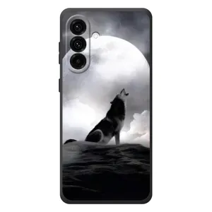 Чохол з Вовком на Samsung Galaxy A57 (Вовк і місяць)