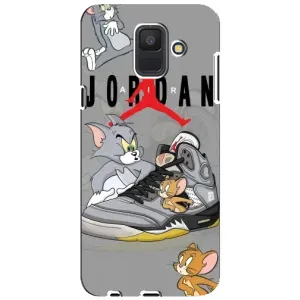 Силиконовый Чехол Nike Air Jordan на Самсунг А6 (2018) (Air Jordan)
