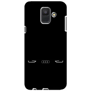 Силіконовий бампер з картинкою машини на Samsung Galaxy A6 2018, A600F (Сілует Audi)