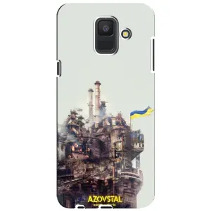 Чехлы на военную тематику для Samsung Galaxy A6 2018, A600F (Азовсталь)