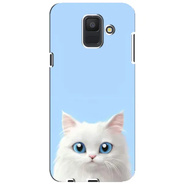 Чехол с рисунком «Белый кот» для Samsung Galaxy A6 2018 (A600F) Чехол с рисунком «Белый кот» для Samsung Galaxy A6 2018 (A600F)