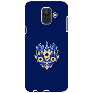 Чехол Укр Символика для Samsung Galaxy A6 2018, A600F (Цветущий Герб)