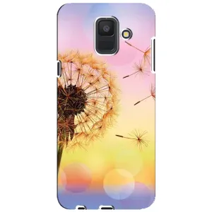 Силиконовый Чехол с одуванчиками на Samsung Galaxy A6 2018, A600F (Цветок-одуванчик)