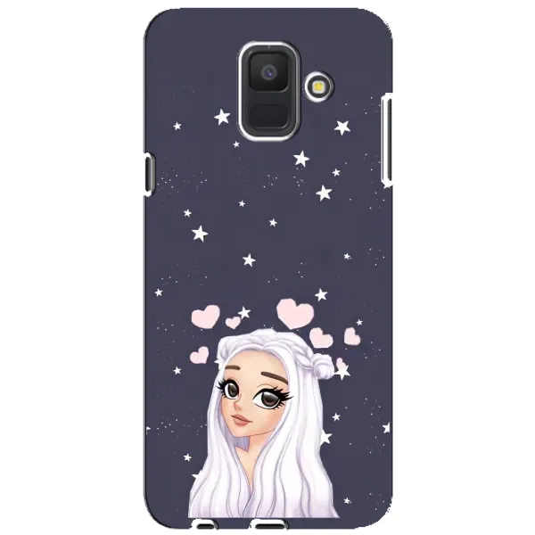 Чехол с рисунком «Девушка и сердечки» для Samsung Galaxy A6 2018 (A600F) Чехол с рисунком «Девушка и сердечки» для Samsung Galaxy A6 2018 (A600F)
