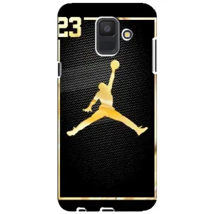 Силиконовый Чехол Nike Air Jordan на Самсунг А6 (2018) (Джордан 23)