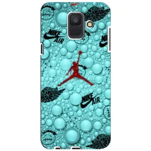 Силиконовый Чехол Nike Air Jordan на Самсунг А6 (2018) (Джордан Найк)