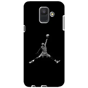 Силиконовый Чехол Nike Air Jordan на Самсунг А6 (2018) (Джордан)