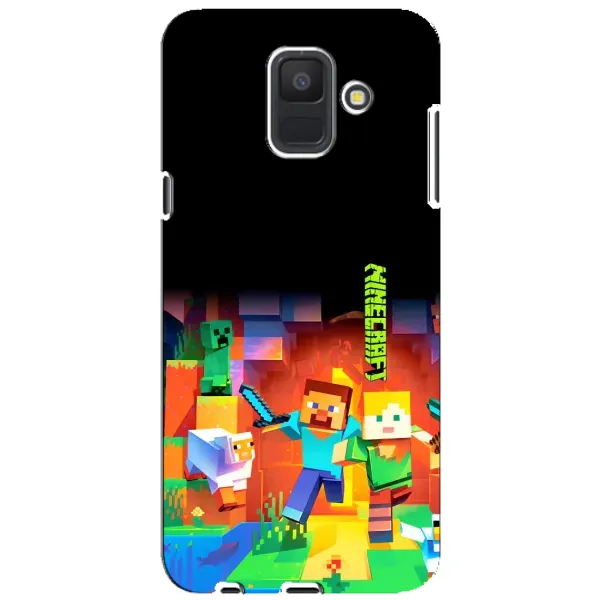 Чехол с рисунком «Герой Майнкрафт» для Samsung Galaxy A6 2018 (A600F)