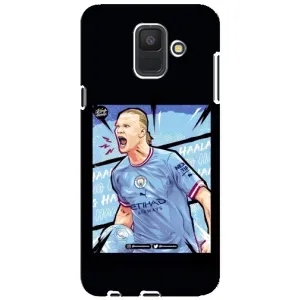 Чехлы с принтом для Samsung Galaxy A6 2018, A600F Футболист (гол Эрлинг Холланд)