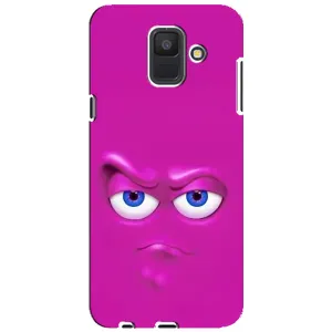 Силиконовые Чехлы (смешные стикеры) для Samsung Galaxy A6 2018, A600F (Хитрая мордочка)