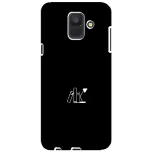 Чехол с картинками на черном фоне для Samsung Galaxy A6 2018, A600F (Книжки)