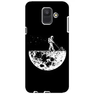 Силіконовый Чохол з принтом "Космонавти" на Samsung Galaxy A6 2018, A600F (Космонавт)