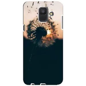 Силиконовый Чехол с одуванчиками на Samsung Galaxy A6 2018, A600F (Красивый одуванчик)