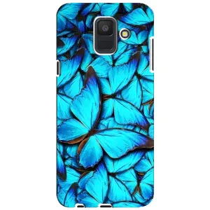 Силиконовый бампер с картинкой животных для Samsung Galaxy A6 2018, A600F (Крылья бабочек)