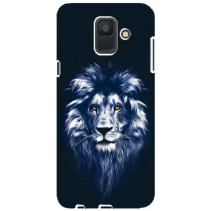 Чохол з картинкою на Samsung Galaxy A6 2018, A600F (Лев – синій)