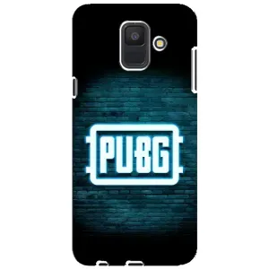 Чохол (TPU) з картинкою "Лого Пабг" на Самсунг А6 (2018) (Лого PUBG)
