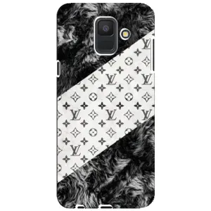 Чехол Стиль Louis Vuitton на Samsung Galaxy A6 2018, A600F (LV на белом)