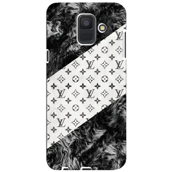 Чехол с рисунком «LV на белом» для Samsung Galaxy A6 2018 (A600F)