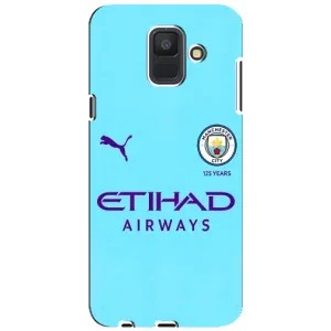 Силиконовые Чехлы принт Футбол на Samsung Galaxy A6 2018, A600F (Man City)