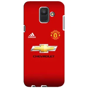 Силиконовые Чехлы принт Футбол на Samsung Galaxy A6 2018, A600F (Man United)