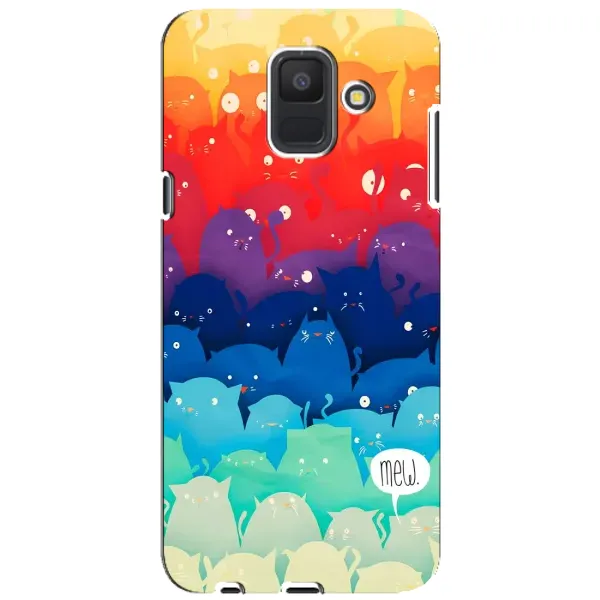 Чехол с рисунком «Mew» для Samsung Galaxy A6 2018 (A600F)