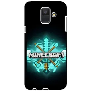 Чехол майнкрафт для Samsung Galaxy A6 2018, A600F (MineCraft 2)