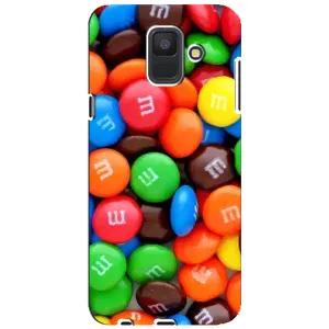 Чохол з зображенням смачної їжі для Samsung Galaxy A6 2018, A600F (Різнокольорові M&M'S)