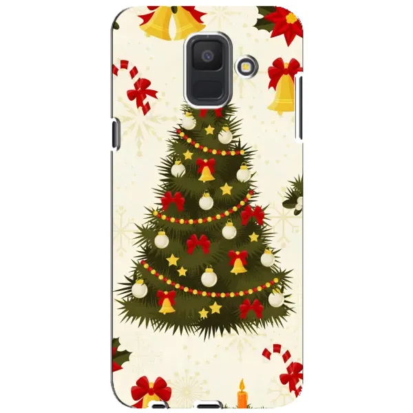 Чехол с рисунком «Новогодний принт» для Samsung Galaxy A6 2018 (A600F) Чехол с рисунком «Новогодний принт» для Samsung Galaxy A6 2018 (A600F)