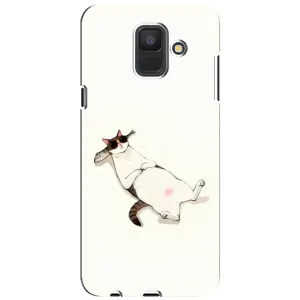 Чехол на тематику: Коты для Samsung Galaxy A6 2018 (A600F) (Отдых)