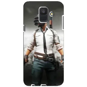 Силиконовый чехол с картинкой "Герой Pubg" на Samsung Galaxy A6 2018, A600F