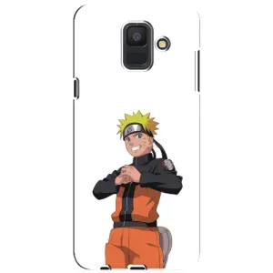 Чохли з принтом НАРУТО на Samsung Galaxy A6 2018, A600F (Веселий Наруто)