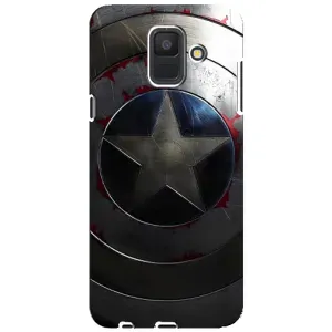 Чохол с Щітом Капітана Америки на Samsung Galaxy A6 2018, A600F (Ретро Щит Капітана)