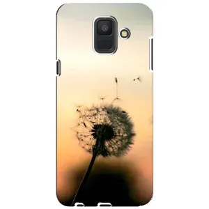 Силиконовый Чехол с одуванчиками на Samsung Galaxy A6 2018, A600F (Роздумаханый одуванчик)