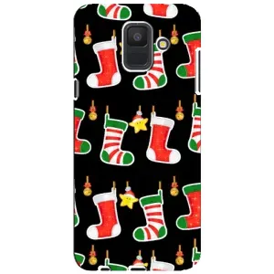 Силиконовый бампер на рождество для Samsung Galaxy A6 2018, A600F (Рождественские подарки)