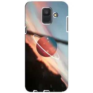 Чохол (ТПУ) з планетами на Samsung Galaxy A6 2018, A600F (Сатурн)