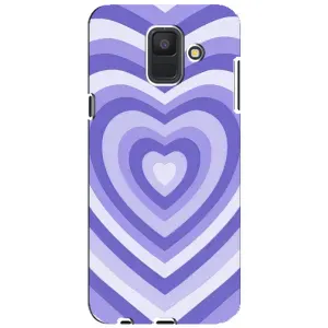 Чохли з тематикою "Маленькі Сердчеки" на Samsung Galaxy A6 2018, A600F (Серце фіолет)