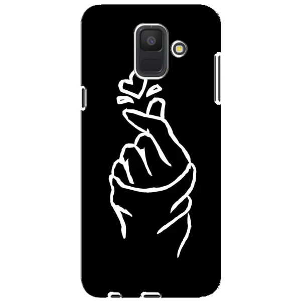 Чехол с рисунком «Сердце на черном» для Samsung Galaxy A6 2018 (A600F) Чехол с рисунком «Сердце на черном» для Samsung Galaxy A6 2018 (A600F)