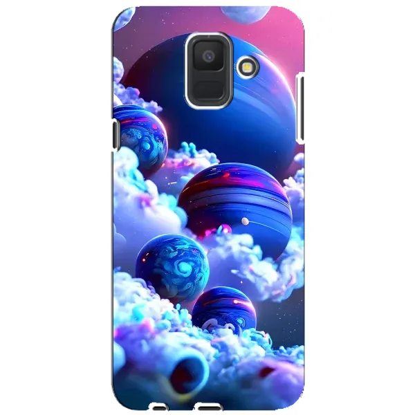Чехол с рисунком «Синие планеты» для Samsung Galaxy A6 2018 (A600F) Чехол с рисунком «Синие планеты» для Samsung Galaxy A6 2018 (A600F)