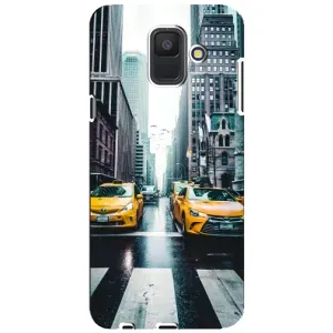 Силиконовый бампер (Работники) на Samsung Galaxy A6 2018, A600F (Такси)