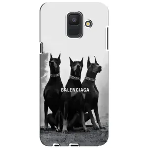 Чехол ДОБЕРМАН для Samsung Galaxy A6 2018, A600F (Три добермана)