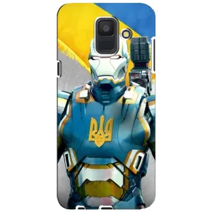 Силиконовый Чехол на Samsung Galaxy A6 2018, A600F (Я-Украина) (Украинский робокоп)
