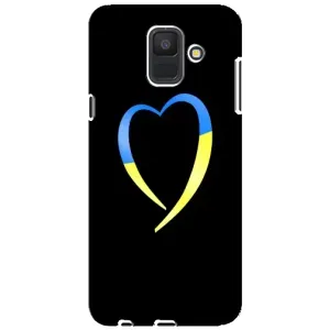 Силиконовый Чехол на Samsung Galaxy A6 2018, A600F (Я-Украина) (Украинское сердце)