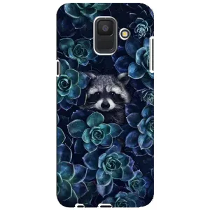 Силиконовый Чехол с Енотами на Samsung Galaxy A6 2018, A600F (В цветах)