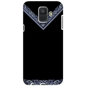 Силіконовый Чохол на Samsung Galaxy A6 2018, A600F (Комірець вишиванки)