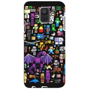 Чохол майнкрафт для Samsung Galaxy A6 2018, A600F (Усі персонажі)